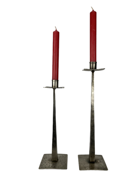 Set aus 2 Kerzenhalter Iride Metall